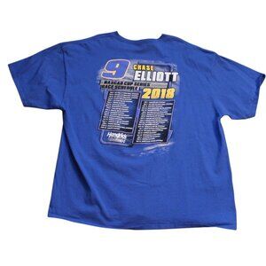Hendrick Motorsports Mens 3XL Blue Chase Elliott 2018 T Shirt NASCAR